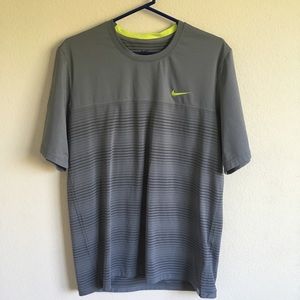 Mens nike dri-fit grey t shirt